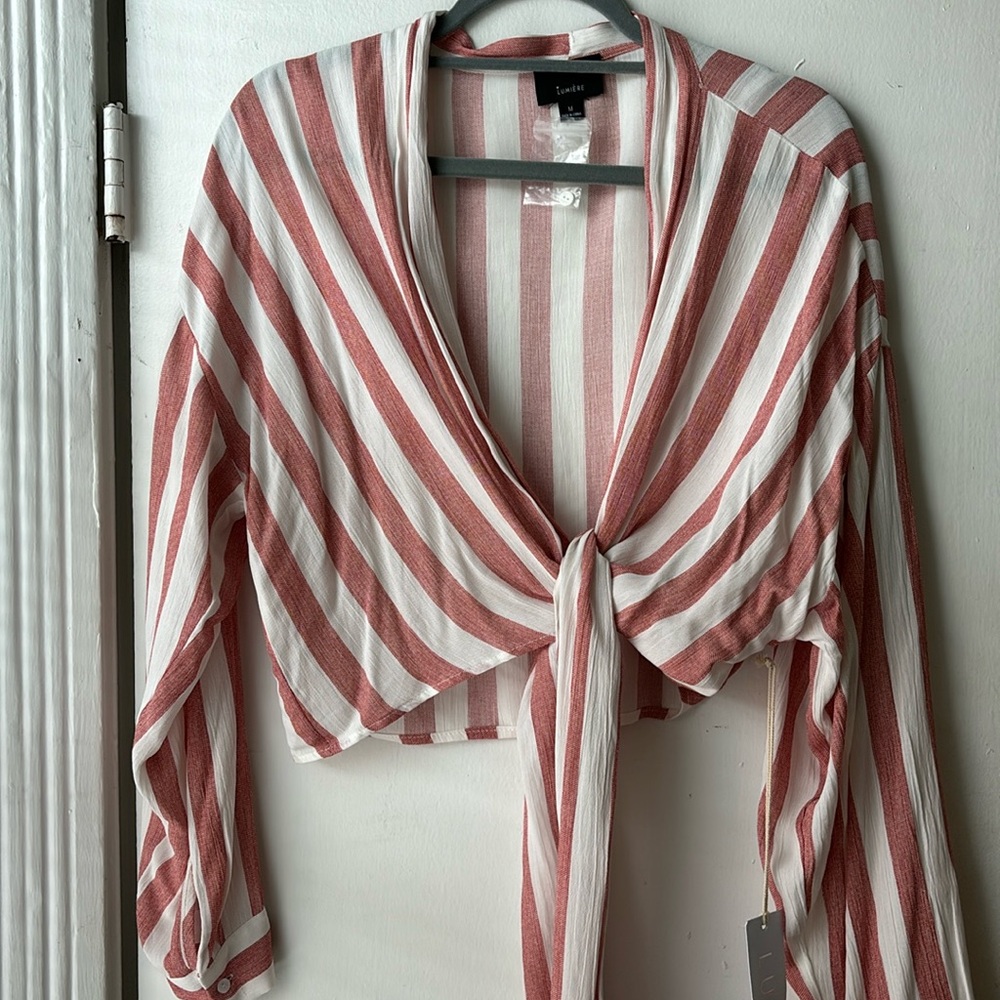 Striped Tie Top